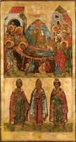 Dormition of the Holy Virgin and saints Vladimir, Boris and Gleb