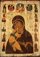 Vladimir icon of the Mother of God with the Selected Saints