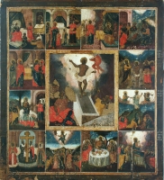 Resurrection. The Descent of Christ into Hell with festivities