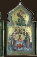 Diptych in the ark. The right part - the Synaxis of the archangel Michael