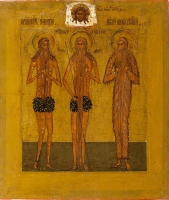 Преподобный Петр, Онуфрий Великий и Макарий Великий