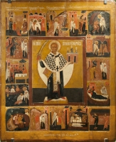 Nicholas of Mozhaisk, with scenes from his life