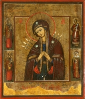 Mother of God with the Swords. “Softening of Evil Hearts”