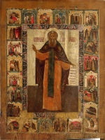 Sergius of Radonezh, the Venerable, with scenes from his life