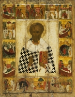 Святитель Николай Чудотворец с 16 клеймами жития